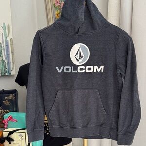 Volcom Charcoal Youth Hoodie with White Logo Like Brand New! Size Medium